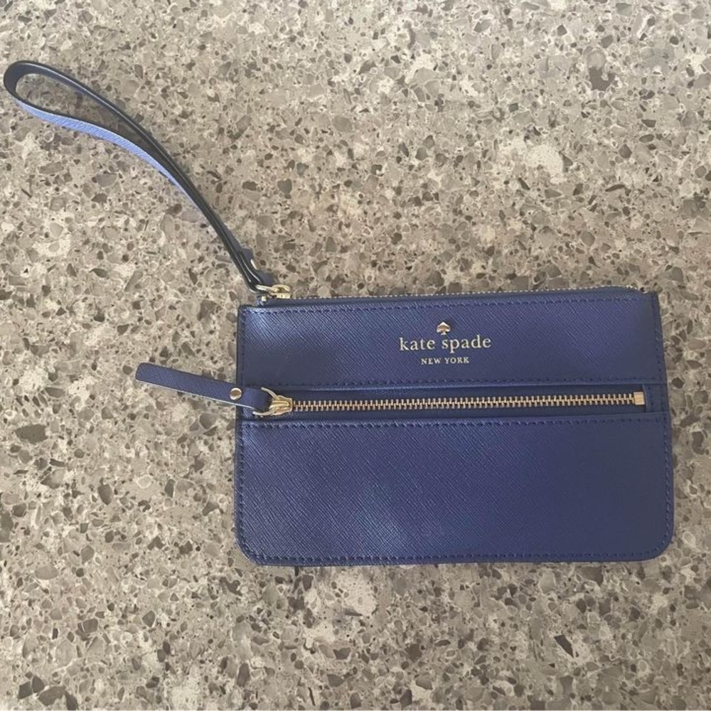 Kate Spade New York Dark Blue Wristlet